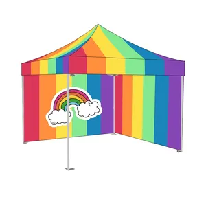 10x10ft Waterproof Pop-Up Canopy Aluminum Frame with PC Main Material Outdoor Events Exhibitions Logo Printing Trade Show Tent