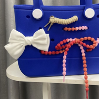 Nouveau trou bricolage fait à la main couleur corde chaîne décorative amovible boucle de chaussure accessoires sac avec trous breloques