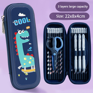 Biểu Tượng Tùy Chỉnh Mô Hình Trẻ Em Bút Chì Túi Nhựa Phim Hoạt Hình Trường Văn Phòng Phẩm Nguồn Cung Cấp Sinh Viên Công Suất Lớn Bút Chì Trường Hợp - Product Image 4