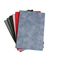 Carnet de notes scolaire en cuir de veau souple au toucher minimaliste, en similicuir PU, personnalisable avec LOGO, illustrations colorées, couverture rigide