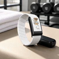 Compatible avec Whoop 5.0, bracelet de montre en tissu élastique respirant imprimé avec un ours en peluche de dessin animé