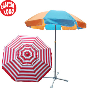 Sombrilla plegable portátil para exteriores, sombrilla de 10 pies con Base para el sol - Product Image 6