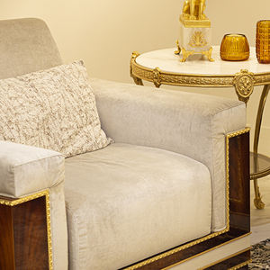 उच्च गुणवत्ता वाले रेक्लाइनिंग फ्रेंच प्राचीन क्लासिक असबाब कपड़े लिविंग रूम सोफे 3 + 2 + 1 सीट ठोस लकड़ी लक्जरी शाही फर्नीचर - Product Image 3