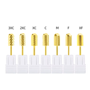 3/32 מצופה זהב yueshi/"חלק עליון גדול cuticle טונגסטן קרביד בטיחות 5xc 4xc מסמר מקדחה קצת