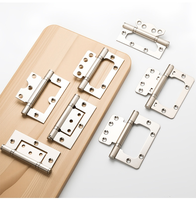 Charnière double 3 et 4 pouces en acier inoxydable, axe positif, axe décalé, sans rainure requise, épaisseur 2 mm, 180° pour portes et fenêtres