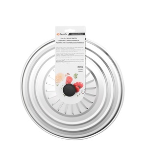 Couvercle de <span class=keywords><strong>pot</strong></span> maximal en acier inoxydable 410 de <span class=keywords><strong>couleur</strong></span> naturelle requis dans un couvercle de <span class=keywords><strong>pot</strong></span> d'ustensiles de cuisine en métal de 34cm pour restaurant à la maison - Product Image 6