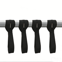 Sangle de fixation réglable de 1 pouce avec boucle à came et crochet à ressort |   Sangle de fixation cargo en polyester noir, résistance à la rupture 800 kg