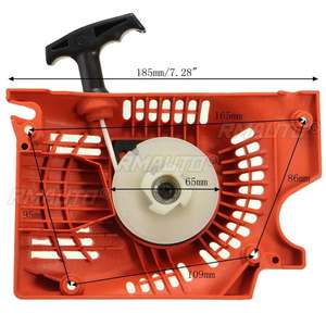 Ensemble de démarreur à rappel pour tronçonneuses chinoises 4500 5200 5800 45 52cc 58cc et remplacement de démarreur pour tondeuse à gazon rouge - Product Image 1