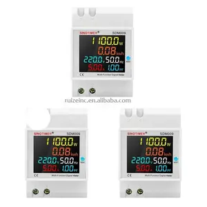 AC40-300V AC250-450V LCD Digital del voltímetro del amperímetro DC Panel Amp voltios de voltaje y corriente CT transformador