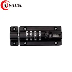 password bolt latch lock waterproof and anti-rust furniture cam lock bolt sliver and black lock