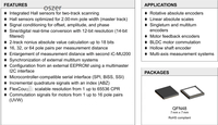 Puce d'encodeur Oszer MU200 QFN48-7x7, haute précision, incrémentale, pour l'intelligence artificielle/apprentissage automatique, composants électroniques
