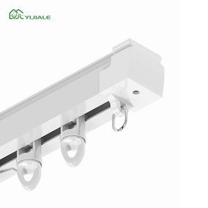 Tringles à rideaux YIJIALE Chine 61,4 pouces en alliage d'aluminium flexible réglables <span class=keywords><strong>sans</strong></span> découpe avec rallonge murale au design moderne - Product Image 1