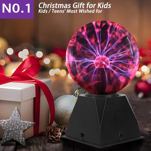 Bola eléctrica de <span class=keywords><strong>plasma</strong></span> de 6 "con lámpara de globo de bola de <span class=keywords><strong>plasma</strong></span> enchufable sensible al tacto y al sonido para decoraciones de fiestas de cumpleaños - Product Image 3