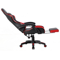 Chaise de gaming inclinable à dossier haut réglable, fauteuil de bureau économique en cuir, métal et PVC pour utilisateurs d'ordinateur, échantillon disponible