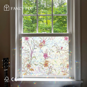 Tamaño personalizado decorativo Pvc Arco Iris película ventana privacidad película privacidad <span class=keywords><strong>para</strong></span> el hogar estático película de la ventana - Product Image 3