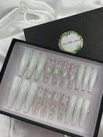 Maßgefertigte Transparente Magnetische Nagel-Geschenkbox Starre Magnetverschlussbox mit Durchsichtigem Fenster für Künstliche Nagelspitzen-Verpackung