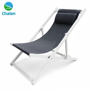Chaise <span class=keywords><strong>de</strong></span> patio <span class=keywords><strong>de</strong></span> plage pliante extérieure <span class=keywords><strong>en</strong></span> <span class=keywords><strong>aluminium</strong></span> au design moderne <span class=keywords><strong>salon</strong></span> KD Sling peu encombrant pour la cour <span class=keywords><strong>de</strong></span> l'hôtel et le <span class=keywords><strong>jardin</strong></span>. - Product Image 1