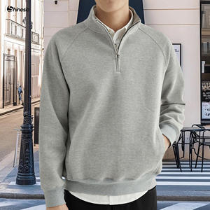 مصنع هوديز مخصصة بسحاب من قماش التيري الفرنسي، 100% قطن، هوديز بسحاب ربعي، سترة رياضية بسحاب نصفي، هوديز بولو - Product Image 1