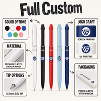 Stylos gel colorés multifonctions avec logo personnalisé direct d'usine avec encre scintillante Largeur d'écriture de 0.5mm Matière plastique
