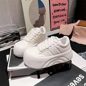 <span class=keywords><strong>Sneakers</strong></span> <span class=keywords><strong>bianche</strong></span> con plateau da <span class=keywords><strong>donna</strong></span>-scarpe da pane Sole alla moda, calzature Lifestyle Casual All-Match - Product Image 3