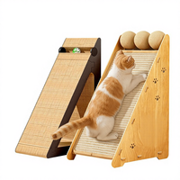 Grand grattoir pour chat en plaque composite moderne, mural vertical, durable, antidérapant, résistant à l'usure, sans éclats, triangulaire, simple, pour canapé