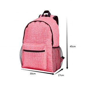Sac à dos unisexe en polyester 600D durable avec fermeture éclair pour adultes et enfants, idéal pour les voyages et l'école, personnalisable avec logo – Vente en gros - Product Image 3