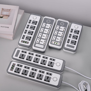 Tira de alimentación universal con 3-5 Oulets, 2 USB y 2 tipo C, cable de extensión de 2M Tira de alimentación universal - Product Image 1