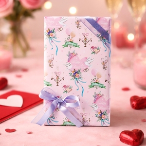 Happy Anniversary Pattern Gift Wrapping Paper Double-Sided Art Paper for Celebration Packaging - Product Image 1