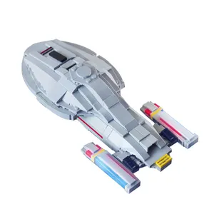 C7519 MOC-16925 스타 트랙 USS 332pcs 보이저 우주선 모델 벽돌 DIY 장난감 건설 교육용 빌딩 블록 세트