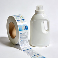 Autocollants pour emballages de bouteilles de lessive de qualité supérieure, forte adhérence, résistants à l'eau, étiquettes adhésives personnalisées