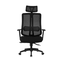 Chaise de bureau pivotante ergonomique de luxe en tissu maillé traditionnel, réglable en hauteur, pour usage commercial et exécutif, vente en gros