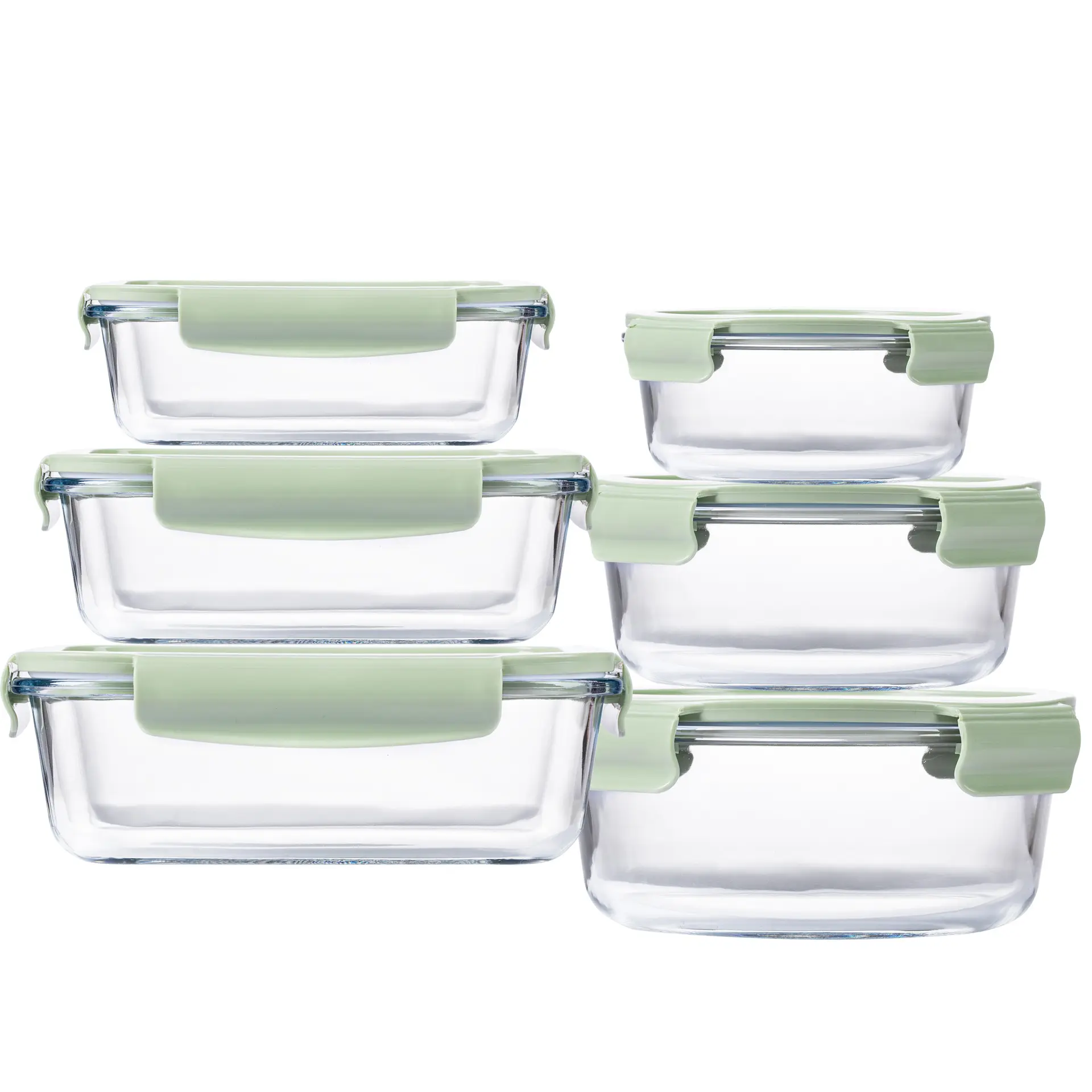 High Borosilicate Glass Lunch Box Sealed Food Container with Lid Bento Box