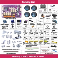 Adeept PiCar Pro V2 Robotik Kit (Raspberry Pi Dahil Değildir) Akıllı Araba 4-DOF Robotik Kol Pi 5/4/3 1080P HD Kamera OpenCV OLED