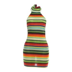 GHH12295 - Nuovo Abito Sexy Aderente con Schiena Scoperta e Spalline Incrociate a Contrasto Colore, Collezione Primavera Estate 2026 - Product Image 6