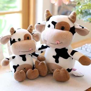 Songshan Jouets En Gros Super Mignon En Peluche Vache avec Pull Animal En Peluche Jouet Belle Doux Habillé Poupée Cadeau D'anniversaire Décoration - Product Image 2