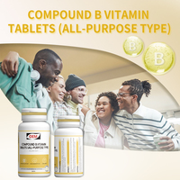 Comprimés de complexe de vitamine B, comprimés de vitamine B polyvalents (tout usage) - Complète le déficit en vitamine B et en acide folique