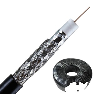 สายโคแอกเชียล <span class=keywords><strong>RG</strong></span> ซีรีส์ 75 โอห์ม รุ่น RG6 พร้อมสายไฟฟ้าหุ้มฟอยล์อะลูมิเนียม+ถักป้องกัน  หุ้มฉนวน PVC LSZH  ลดราคาพิเศษ ปี <span class=keywords><strong>2023</strong></span> - Product Image 1