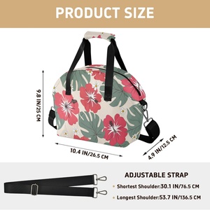 Sac à déjeuner personnalisé hawaïen avec fermeture éclair, sacs isothermes réutilisables pour le travail, le bureau, les voyages, l'école, les pique-niques, organisateur de bento - Product Image 2
