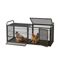 Enclos multifonctionnel pour volailles d'extérieur, cage en fil métallique pour poulets et lapins, enclos de jardin sécurisé pour petits animaux et volailles