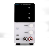 Alimentation CC réglable pour réparation électronique, triple affichage, bouton d'encodage, commutation automatique CV/CC, USB Type-C, entrée simple 110-220V