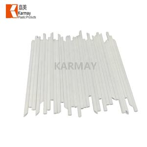 Pailles en plastique liquides pour usage oral, 10 pièces par paquet, emballage en vrac, matériau PP blanc de qualité alimentaire - Product Image 3