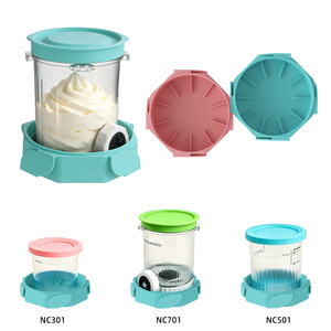 Support de base en silicone pour pot de crème glacée, compatible avec les modèles <span class=keywords><strong>Ninja</strong></span> NC700, NC701, NC501, accessoires de plateau fixe empilable pour congélateur - Product Image 1