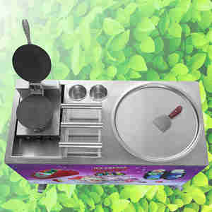 Machine à glaces roulées 110V / 220V avec tacos mexicains au maïs / gaufres, machine à cônes à glace - Product Image 5