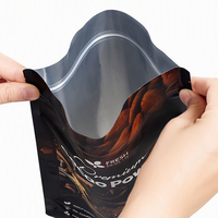 Sachets Doypack Personnalisés en Aluminium Mat Imprimé avec Fermeture Zip Refermable pour Poudre de Cacao – Sacs Mylar