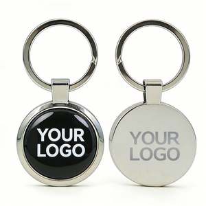 Porte-clés en métal personnalisé en gros avec logo gravé au laser, souvenir de luxe tendance, durable et étanche, cadeau promotionnel - Product Image 1