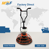 Machine à lisser le béton MHF robuste à essence 5,5 CV/6,5 CV avec boîte de vitesses haute efficacité, outil de finition de 24 pouces de diamètre