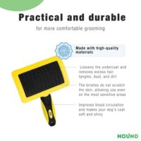 Sélection attentive Brosse de toilettage carrée de luxe pour animaux de compagnie Brosse démêlante à poils souples Brosse de toilettage pour soins quotidiens pour animaux de compagnie