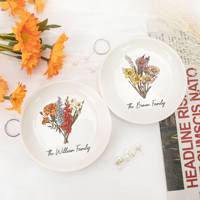 Assiette ronde rectangulaire personnalisée bol de mariage italien décor assiette en porcelaine mélamine pour événements