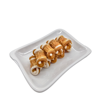 Joberill Bâtonnet à mâcher pour chien, bicolore, enveloppé de viande de poulet, à base de protéines élevées, sans céréales, non tachant, pour le nettoyage des dents et des molaires