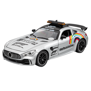 Modellino Auto da Corsa GTR in <span class=keywords><strong>Scala</strong></span> <span class=keywords><strong>1</strong></span>/<span class=keywords><strong>24</strong></span>, Diecast con Funzione Pull-Back, Suoni e Luci, Confezione Colorata, Regalo per Bambini - Product Image 1